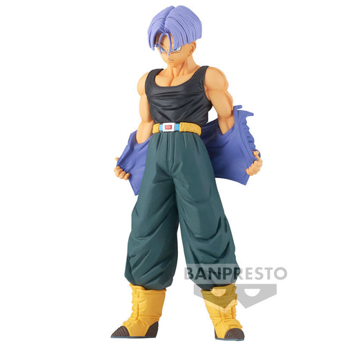 Free UK Royal Mail Tracked 24hr delivery   Striking statue of Trunks from the legendary anime Dragon Ball Z. This figure is launched by Banpresto as part of their latest SOLID EDGE WORKS series.   The sculptor has completed this piece fabulously, showing Trunks posing with his jacket and vest. From the Hair, to facial expression, to the creases of his clothing and muscle definition, all created in amazing detail - Truly amazing. 