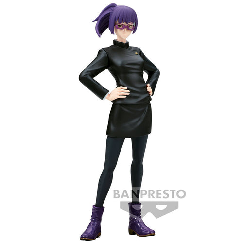 Free UK Royal Mail Tracked 24hr delivery   Stunning statue of Maki Zenin from the popular anime series Jujutsu Kaisen. This figure is launched by Banpresto as part of their latest collection - Vol.2  This figure is created beautifully, showing Maki posing with attitude, wearing her uniform and glasses. - Purple hair ver.   This PVC statue stands at 15cm tall, and packaged in a gift/collectible box from Banpresto.