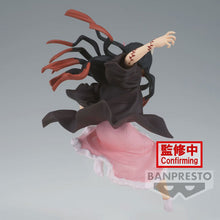 Load image into Gallery viewer, Free UK Royal Mail Tracked 24hr delivery   Striking statue of Nezuko Kamado from the popular anime series Demon Slayer. This figure is launched by Banpreso as part of their latest Vibration Stars series.   The creator did a fabulous job with this one by using vibrant sharp colours creating this amazing piece of Nezuko. The statue shows Nezuko posing in her classic pink kimono in her demon form, and in battle mode. - Truly stunning !
