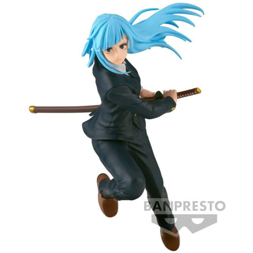 Free UK Royal Mail Tracked 24hr delivery   Cool statue of Kasumi Miwa from the popular anime series Jujutsu Kaisen. This figure is launched by Banpresto as part of their latest Jufutsunowaza series.   The creator did a splendid job creating this piece, showing Miwa posing in her suit and tie, holding her sword in battle mode.   This PVC statue stands at 13cm tall, and packaged in a gift / collectible box from Bandai.