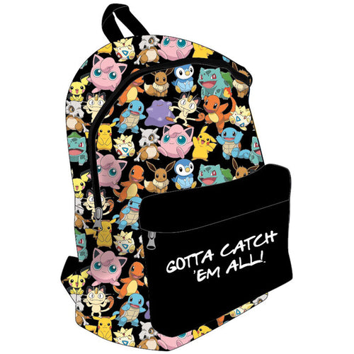 Free UK Royal Mail Tracked 24hr delivery   Official Pokemon anime adaptable bag/backpack. This amazing bag/backpack is launched by Karactermania as part of their latest launch.  Cool design Pokemon themed bag / backpack covered with different pokemons and with 