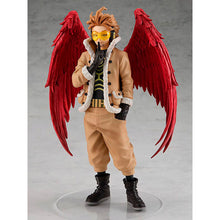 Load image into Gallery viewer, Free UK Royal Mail Tracked 24hr Delivery  Striking and cool figure of Hawks from the popular anime series My Hero Academia. This figure is launched by Good Smile Company as part of their latest Pop Up Parade series.   The sculptor did an spectacular job creating this high-detailed PVC statue of Hawks. The figure shows Hawks posing in his hero&#39;s uniform, with his amazing wings over his back. 
