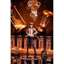 Load image into Gallery viewer, Free UK Royal Mail Tracked 24hr delivery Impressive statue of Kurisu Makise from the popular anime Steins;Gate. This beautiful figure is launched by Good Smile Company as part of their latest Pop Up Parade collection. This figure is created stunningly, showing Kurisu posing amazingly in her uniform. From the hair, facial expression, all the way down to the creases of the clothing, all created in immense detail.