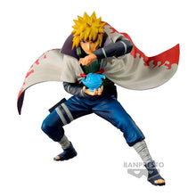 Load image into Gallery viewer, Free UK Royal Mail Tracked 24hr delivery
Stunning statue of Minato Namikaze (Fourth Hokage of Konoha) from the legendary anime Naruto Shippuden. This statue is launched by Banpresto as part of their latest F Collosseum collection. - Celebrating over 25 years of Naruto.
The creator did an amazing job with this piece, showing Minato posing in battle, and ready to unleash his Flying Thunder God Technique. -Stunning!
This PVC statue stands at 12cm tall, and packaged in gift/collectible box from Bandai.
O