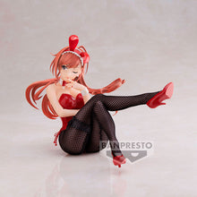 Load image into Gallery viewer, Free UK Royal Mail Tracked 24hr delivery   Elegant statue of Natsuha Arisugawa from the popular anime video game franchise IDOLMASTER. This figure is launched by Banpresto as part of their latest Espresto collection - SHINYCOLORS - Fascination and Stockings.   This statue of Natsuha is created meticulously, showing Natsuha posing in her amazing bunny outfit, stockings and heels.   This PVC figure stands at 12cm tall, and packaged in a gift/collectible box from Bandai. 
