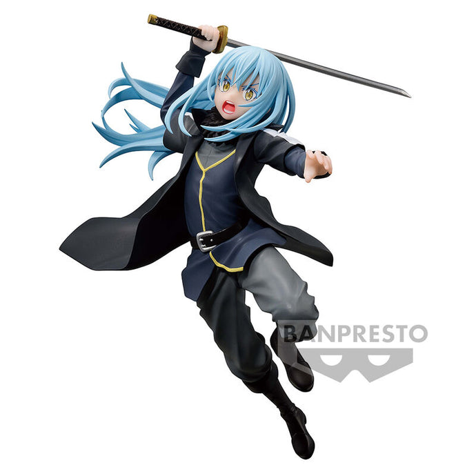 Free UK Royal Mail Tracked 24hr delivery   Striking statue of Rimuru Tempest from the popular anime That Time I Got Reincarnated as a Slime. This amazing figure is launched by Banpresto as part of their latest MAXIMATIC collection - Celebrating the 10th Anniversary - The Rimuru Tempest II figure.   This statue is created meticulously, showing Rimuru Tempest posing in battle mode, holding his sword. Truly amazing !