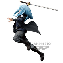 Load image into Gallery viewer, Free UK Royal Mail Tracked 24hr delivery   Striking statue of Rimuru Tempest from the popular anime That Time I Got Reincarnated as a Slime. This amazing figure is launched by Banpresto as part of their latest MAXIMATIC collection - Celebrating the 10th Anniversary - The Rimuru Tempest II figure.   This statue is created meticulously, showing Rimuru Tempest posing in battle mode, holding his sword. Truly amazing !
