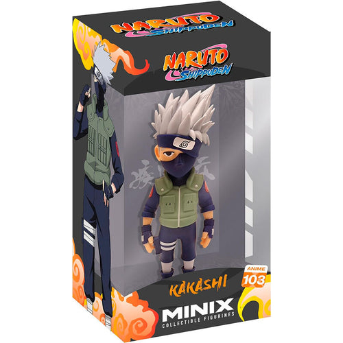 Free UK Royal Mail Tracked 24hr delivery   Marvelous figure of Kakashi from the legendary anime Naruto Shippuden. This figure is launched by MINIX as part of their latest collection.   The figure is created astonishingly showing Kakashi posing in his uniform.  This PVC figure stands at 12cm tall and package in a gift / collectible box from Minix Collectibles.   Official brand: MINIX  Excellent gift for any Naruto fan. 