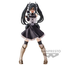 Load image into Gallery viewer, Free UK Royal Mail Tracked 24hr delivery   Beautiful statue of Piltz Dunant (known as Lady Black) from the popular anime Shy. This figure is launched by Banpresto as part of their latest collection.   This statue is created in excellent fashion, showing Lady Black posing battle mode in her uniform. - Stunning !   This PVC statue stands at 17cm tall, and packaged in a gift/collectible box from Bandai. 
