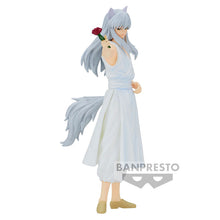 Load image into Gallery viewer, Free UK Royal Mail Tracked 24hr delivery Classic statue of Youko Kurama (silver head fox demon) from the legendary anime Yu Yu Hakusho. This amazing figure is launched by Banpresto as part of their latest DFX series. The creator sculpted this statue in excellent fashion, showing Youko Kurama posing in white, holding a rose. This statue really does bring you back to one of the best anime of of the 90s.