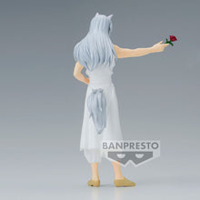 Load image into Gallery viewer, Free UK Royal Mail Tracked 24hr delivery Classic statue of Youko Kurama (silver head fox demon) from the legendary anime Yu Yu Hakusho. This amazing figure is launched by Banpresto as part of their latest DFX series. The creator sculpted this statue in excellent fashion, showing Youko Kurama posing in white, holding a rose. This statue really does bring you back to one of the best anime of of the 90s.