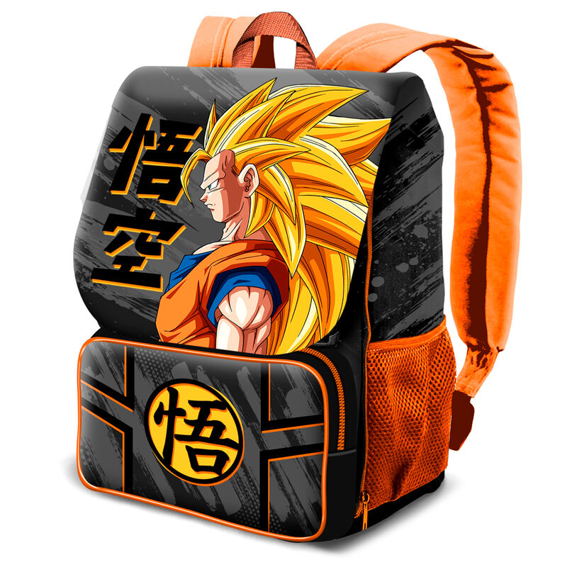 Official Dragon Ball Z Son Goku Super Saiyan 3 Warrior flap backpac Animehood UK