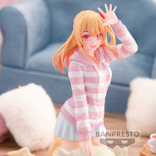 Load image into Gallery viewer, Free UK Royal Mail Tracked 24hr delivery
Beautiful statue of Ruby from the popular anime series Oshi no Ko. This figure is launched by Banpresto as part of their latest Relax Time collection.
The creator had completed this piece in excellent fashion, showing Ruby posing stunningly in her zipped hoodie, holding a cushion (included).
This PVC statue stands at 15cm tall, and packaged in a gift / collectible box from Bandai.
Official brand: Bandai / Banpresto
EAN: 4983164893335
Excellent gift for any