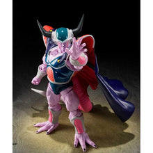 Load image into Gallery viewer, Free UK Royal Mail Tracked 24hr Delivery
Spectacular statue of King Cold from the the legendary anime Dragon Ball Z. This premium figure is launched by Tamashii Nations as part of their new S.H.Figuarts collection.
The set comes with three facial expressions (scream, grimace, snear), premium articulated figure of King Cold (14 point articulation) 22cm, three pairs of hands, cross-arm part, Trunk's sword, throne, and cape.