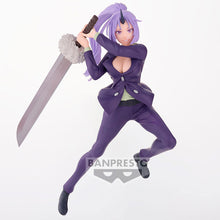 Load image into Gallery viewer, Free UK Royal Mail Tracked 24hr delivery
Beautiful statue of Shion from the popular anime That Time I Got Reincarnated as a Slime. This stunning statue is launched by Banpresto as part of their latest collection.
This statue is created stunningly, showing Shion posing beautifully wearing her suit, swinging her sword.
This PVC statue stands at 18cm tall, and packaged in a gift/collectible box from Bandai.