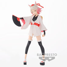 Load image into Gallery viewer, Free UK Royal Mail Tracked 24hr delivery
Stunning statue of Momiji from the popular anime series That Time I Got Reincarnated as a Slime. This beautiful statue is launched by Banpresto as part of their latest collection.
The creator finished this piece in excellent fashion, showing Momijo posing elegantly in her kimono, and holding her fan. - Stunning!
This statue stands at 21cm tall, and packaged in a gift/collectible box from Bandai.
Official brand: Banpresto / Bandai
EAN: 4983164896336