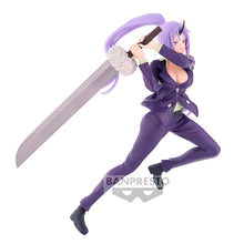 Load image into Gallery viewer, Free UK Royal Mail Tracked 24hr delivery
Beautiful statue of Shion from the popular anime That Time I Got Reincarnated as a Slime. This stunning statue is launched by Banpresto as part of their latest collection.
This statue is created stunningly, showing Shion posing beautifully wearing her suit, swinging her sword.
This PVC statue stands at 18cm tall, and packaged in a gift/collectible box from Bandai.