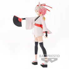 Load image into Gallery viewer, Free UK Royal Mail Tracked 24hr delivery
Stunning statue of Momiji from the popular anime series That Time I Got Reincarnated as a Slime. This beautiful statue is launched by Banpresto as part of their latest collection.
The creator finished this piece in excellent fashion, showing Momijo posing elegantly in her kimono, and holding her fan. - Stunning!
This statue stands at 21cm tall, and packaged in a gift/collectible box from Bandai.
Official brand: Banpresto / Bandai
EAN: 4983164896336