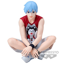Load image into Gallery viewer, Stunning figure of Tetsuya Kuroko (He was the Phantom Sixth Player of the Generation of Miracles) from the popular anime Kuroko's Basketball. This statue is launched by Banpresto as part of their latest collection. Adapted from the movie - Last Game.
This statue is crated meticulously, showing Tetsuya posing in his Last Game kit, number 11, and with his pet #2 (included). - Stunning!