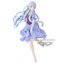 Load image into Gallery viewer, Free UK Royal Mail Tracked 24hr delivery
Elegant statue of Elmesia El Ru Sarion from the popular anime series That Time I Got Reincarnated as a Slime. This beautiful statue is launched by Banpresto as part of their latest collection.
This figure is sculpted beautifully, showing Elmesia posing gracefully. From the facial expression, hair, and all the way down to the creases on the clothing, created in excellent detail - Stunning! .
This statue stands at 21cm tall, and packaged in a gift/collectible box