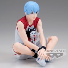 Load image into Gallery viewer, Stunning figure of Tetsuya Kuroko (He was the Phantom Sixth Player of the Generation of Miracles) from the popular anime Kuroko's Basketball. This statue is launched by Banpresto as part of their latest collection. Adapted from the movie - Last Game.
This statue is crated meticulously, showing Tetsuya posing in his Last Game kit, number 11, and with his pet #2 (included). - Stunning!