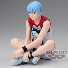 Load image into Gallery viewer, Stunning figure of Tetsuya Kuroko (He was the Phantom Sixth Player of the Generation of Miracles) from the popular anime Kuroko's Basketball. This statue is launched by Banpresto as part of their latest collection. Adapted from the movie - Last Game.
This statue is crated meticulously, showing Tetsuya posing in his Last Game kit, number 11, and with his pet #2 (included). - Stunning!