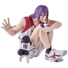 Load image into Gallery viewer, Free UK Royal Mail Tracked 24hr delivery
Stunning figure of Atsushi Murasakibara (was the Generation of Miracles' center who now plays for Yōsen High) from the popular anime Kuroko's Basketball. This statue is launched by Banpresto as part of their latest collection. Adapted from the movie - Last Game.
The creator did a fabulous job with this piece, showing Atsushi Murasakibara posing in his Last Game kit, number 9, eating his snack, and with the cute Tetsuya(#2) dog beside him.
This PVC statue stands