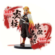 Load image into Gallery viewer, Free UK Royal Mail Tracked 24hr delivery
Striking statue of Kyojuro Rengoku from the popular anime series Demon Slayer. This fabulous figure is launched by Bapresto as part of their latest Kimetsu no Yaiba EX collection.
This figure is created beautifully, showing Rengoku posing stunningly in his flame hashira uniform, with his flame Nichirin sword, and his flame-breathing symbol around the stand.