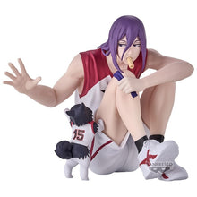 Load image into Gallery viewer, Free UK Royal Mail Tracked 24hr delivery
Stunning figure of Atsushi Murasakibara (was the Generation of Miracles' center who now plays for Yōsen High) from the popular anime Kuroko's Basketball. This statue is launched by Banpresto as part of their latest collection. Adapted from the movie - Last Game.
The creator did a fabulous job with this piece, showing Atsushi Murasakibara posing in his Last Game kit, number 9, eating his snack, and with the cute Tetsuya(#2) dog beside him.
This PVC statue stands