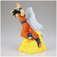 Load image into Gallery viewer, Free UK Royal Mail Tracked 24hr delivery
Stunning figure of Son Goku (with angel wings, after self-sacrificial, dying to protect Earth) from the legendary anime Dragon Ball Z. This figure is launched by Banpresto as part of the History Box series.
This figure really brings you back to the classic Dragon Ball Z series, showing Goku posing in his angel wings. -Stunning!
The PVC figure stands at 12cm tall, comes with the cloud design stand, and packaged in a premium gift/collectible box from Bandai.
Off