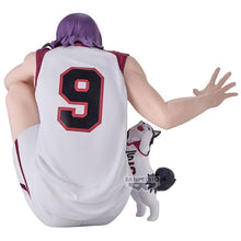 Load image into Gallery viewer, Free UK Royal Mail Tracked 24hr delivery
Stunning figure of Atsushi Murasakibara (was the Generation of Miracles' center who now plays for Yōsen High) from the popular anime Kuroko's Basketball. This statue is launched by Banpresto as part of their latest collection. Adapted from the movie - Last Game.
The creator did a fabulous job with this piece, showing Atsushi Murasakibara posing in his Last Game kit, number 9, eating his snack, and with the cute Tetsuya(#2) dog beside him.
This PVC statue stands