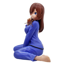 Load image into Gallery viewer, Free UK Royal Mail Tracked 24hr delivery
Beautiful statue of Miku Nakano (Third eldest of the sibling) from the popular anime series The Quintessential Quintuplets. This figure is launched by Banpresto as part of their latest Relax Time collection.
The creator did a fabulous work on this piece, showing Miku Nakano posing beautifully in her nightwear. -Stunning!
This PVC statue stands at 12cm tall, and packaged in a gift / collectible box from Bandai.
Official brand: Bandai / Banpresto
EAN: 49831648