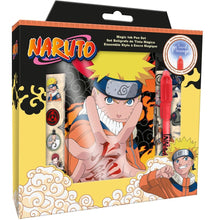 Load image into Gallery viewer, Free UK Royal Mail Tracked 24hr delivery
Official Naruto Shippuden Diary and Magic pen set. This amazing set is launched by KIDS as part of their latest collection.
The set includes an A5 notepad, magic pen with light, and extra two sheets of official Naruto vinyl stickers.
Official brand: KIDS
EAN: 8435507889452
Excellent gift for any Naruto fan.