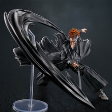 Load image into Gallery viewer, Free UK Royal Mail Tracked 24hr delivery 
Spectacular articulated premium figure set of Ichigo Kurosaki (Final Zanpakutō technique - Moon Fang Heaven-Piercer) from the popular anime series Bleach. This figure set is launched by Tamashii Nations as part of their SH Figuart collection.
The set include the premium articulated figure of Ichigo Kurosaki (Final Bankai form), 3 facial plates (include his hollowfield form), additional 3 pairs of hands,  sword (Zangetsu), and includes effect parts for Getsuga Tens