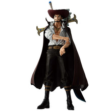 Load image into Gallery viewer, Free UK Royal Mail Tracked 24hr delivery
Exceptional statue of Dracule Mihawk from the legendary anime ONE PIECE. This amazing statue is launched by Ichibansho Figure as part of their latest Masterlise collection. - The Trials.
This remarkable statue is created meticulously, showing Dracule Mihawk posing in his in his iconic long, black high-collared coat and with his primary weapon crucifix-shaped black blade on his back (Yoro).
This PVC statue stands at 25cm tall, and packaged in a gift/collectible