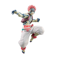 Load image into Gallery viewer, Free UK Royal Mail Tracked 24hr delivery 
Stunning statue of Akaza from the popular anime series Demon Slayer. This amazing statue is launched by Banpresto as part of their latest Vibration stars collection. 
The creator has sculpted this piece in excellent detail, showing Akaza posing in battle, captured in motion beautifully. -Stunning!
This PVC statue stands at 13cm tall (Stand/base included), and packaged in a gift/collectible box from Bandai.
Official brand: Banpresto / Bandai
EAN: 4983164292473