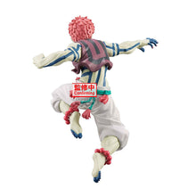 Load image into Gallery viewer, Free UK Royal Mail Tracked 24hr delivery 
Stunning statue of Akaza from the popular anime series Demon Slayer. This amazing statue is launched by Banpresto as part of their latest Vibration stars collection. 
The creator has sculpted this piece in excellent detail, showing Akaza posing in battle, captured in motion beautifully. -Stunning!
This PVC statue stands at 13cm tall (Stand/base included), and packaged in a gift/collectible box from Bandai.
Official brand: Banpresto / Bandai
EAN: 4983164292473
