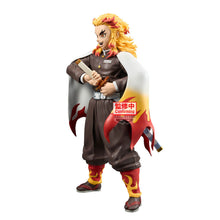 Load image into Gallery viewer, Free UK Royal Mail Tracked 24hr delivery
Astounding statue of Kyōjurō Rengoku from the popular anime Demon Slayer. This figure is launched by Banpresto as part of their latest Grandista series.
The creator did a stunning job with this piece, showing Rengoku posing in his flame hashira uniform, holding his flame Nichirin sword. -Stunning!
This PVC statue stands at 24cm tall, and packaged in a gift collectible box from Bandai.
Official brand: Banpresto / Bandai
EAN: 4983164293692
Excellent gift fo
