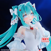 Load image into Gallery viewer, Free UK Royal Mail Tracked 24hr delivery
Beautiful statue of Hatsune Mike (Global Vocaloid Superstar). This figure is launched by Banpresto as part of their latest Clearluxe collection.
This statue is created meticulously, showing Hatsune Mike posing elegantly, sitting position in her white dress. -Stunning!
This PVC statue stands at 18cm tall, and packaged in a gift/collectible box from Bandai.
Official brand: Banpresto / Bandai
EAN: 4983164291742
Excellent gift for any Hatsune Miku fan.
This i