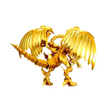 Load image into Gallery viewer, Free UK Royal Mail Tacked 24hr delivery
Spectacular model kit of The Winced Dragon of Ra from the legendary anime Yu-Gi-Oh!. This amazing model kit is launched by Bandai Hobby as part of their latest amplified collection.
This Stunning model kit is designed carefully by Bandai Hobby, easy to assemble and does not require any glue. The details of this model is superb, comes with an official Bandai stand, and the model/figure has 14 points articulation for fans to re-create many poses. (All accessories in