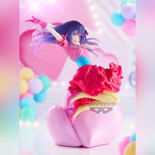 Load image into Gallery viewer, Free UK Royal Mail Tracked 24hr delivery
Gorgeous statue of Ai Hoshino from the popular anime Oshi No Ko. This stunning statue is launched by Banpresto as part of their latest Espresto collection.
This statue is created meticulously, showing Ai Hoshino posing beautifully in her performance outfit, sitting on the poppin heart (also included). -Stunning!
This PVC statue stands at 20cm tall, and packaged in a gift/collectible box from Bandai.
Official brand: Banpresto / Bandai
EAN: 4573102696052
Excell