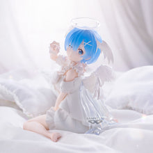 Load image into Gallery viewer, Free UK Royal Mail Tracked 24hr delivery
Beautiful statue of Rem from the popular anime series Re: Zero - Starting Life in Another World. This figure is launched by Banpresto as part of their latest Relax Time collection - Sweet Angel.
The creator did a fabulous work on this piece, showing Rem posing beautifully in Angel wings outfit. -Stunning!
This PVC statue stands at 13cm tall, and packaged in a gift / collectible box from Bandai.
Official brand: Bandai / Banpresto
EAN: 4573102697462
Excellent
