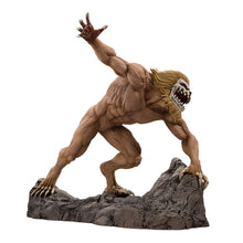 Load image into Gallery viewer, Bring home the Ferocity of the Jaw Titan
Bring the terrifying power of the Jaw Titan to your collection with this officially licensed Attack on Titan Battle of Heaven and Earth Ichibansho Figure by Bandai Spirits.
Captured in a fierce, dynamic pose, the Jaw Titan charges forward across a rugged rocky base, showcasing its muscular physique, distinctive facial armour and fearsome jaws. The detailed sculpting and aggressive stance perfectly capture the speed and ferocity that make the Jaw Titan such a