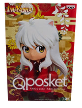 Load image into Gallery viewer, Super cute figure of Inuyasha (Known as "Dog Demon") from the classic anime Inuyasha. This figure is launched by Banpresto as part of their latest sitting Q Posket collection. This figure is created beautifully, showing the half-demon son Inuyasha posing in sitting position. This PVC figure stands at 9cm tall, and packaged in a gift/collectible box from Bandai.