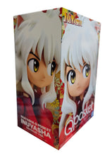 Load image into Gallery viewer, Super cute figure of Inuyasha (Known as "Dog Demon") from the classic anime Inuyasha. This figure is launched by Banpresto as part of their latest sitting Q Posket collection. This figure is created beautifully, showing the half-demon son Inuyasha posing in sitting position. This PVC figure stands at 9cm tall, and packaged in a gift/collectible box from Bandai.