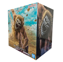 Load image into Gallery viewer, Bring home the Ferocity of the Jaw
Bring the terrifying power of the Jaw Titan to your collection with this officially licensed Attack on Titan Battle of Heaven and Earth Ichibansho Figure by Bandai Spirits.
Captured in a fierce, dynamic pose, the Jaw Titan charges forward across a rugged rocky base, showcasing its muscular physique, distinctive facial armour and fearsome jaws. The detailed sculpting and aggressive stance perfectly capture the speed and ferocity that make the Jaw Titan such a