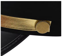 Load image into Gallery viewer, Free UK Royal Mail Tracked 24hr delivery 
Premium cosplay hat of Jotaro Kujo from the popular anime JoJo's Bizarre Adventure. 
This super cool hat is designed in excellent detail, adapted directly from the anime. 
Material: Cotton / Hard front cap / metal badges and logo
Size: Unisex
Excellent for cosplay and Halloween events.