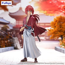 Load image into Gallery viewer, Free UK Royal Mail Tracked 24hr delivery
Striking statue of Kenshin Himura (Known as Battosai the Manslayer) from the popular anime Rurouni Kenshin. This amazing figure is launched by Good Smile Company as part of their latest Trio Try It collection.
This statue is created beautifully, showing Kenshin Himura posing in his iconic red and white kimono, and with his reverse blade katana attached at his side. -Stunning!
This PVC statue stand at 19cm tall, and packaged in a gift/collectible box from Good Sm