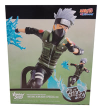 Load image into Gallery viewer, Free UK Royal Mail Tracked 24hr delivery   Striking statue of Hatake Kakashi from the popular anime Naruto Shippuden. This statue is launched by Banpresto as part of the Vibration Special series.   This Vibration Special figure is created in excellent fashion, showing Kakashi posing in his uniform and ready to unleash his chakra.  This PVC statue stands at 21cm tall, and packaged in a gift/collectible box from Bandai. 
