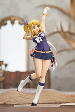 Load image into Gallery viewer, Stunning statue of Lucy Hearfilia from the popular anime Fairy Tail. This statue is part of the Good Smile Company&#39;s Pop Up Parade series, and adapted from the final season Grand Magic Games.   The sculptor did a fabulous job creating this high-detailed PVC statue of Lucy Heartfilia. The statue shows the character posing beautifully in her Grand Magic uniform, 
